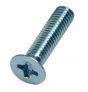 M3 Pozi Drive Countersunk Machine Screws Zinc Plated