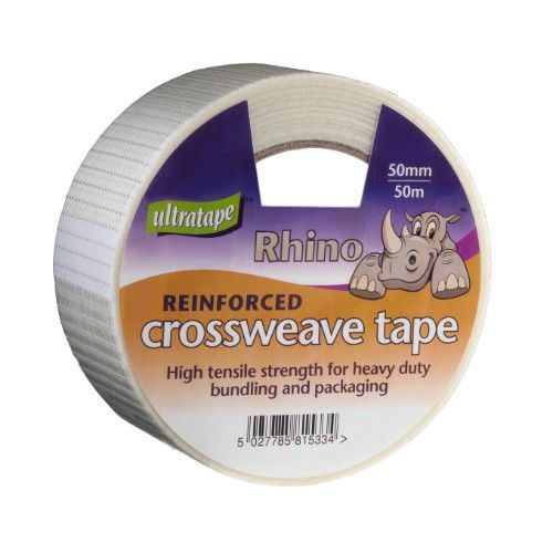 Rhino 50mm x 50m Crossweave Tape