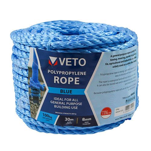 12mm x 30m Blue Poly Rope