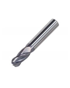 Europa Carbide Ball Nose End Mill 4 Flute K30 Tialn