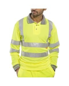 Long Sleeve Polo Shirt Yellow