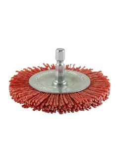 Timco 75mm Wheel Brush Nylon 1/4" Shank