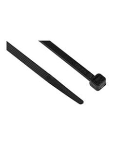 4.8mm x 200mm Non-Releasable Cable Ties Nylon 6.6 Black