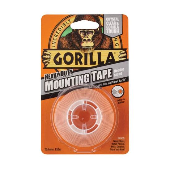 Gorilla Heavy Duty mounting Tape Crystal Clear 1.5m