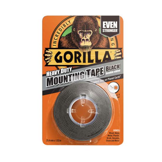 Gorilla Heavy Duty mounting Tape Black 1.5m