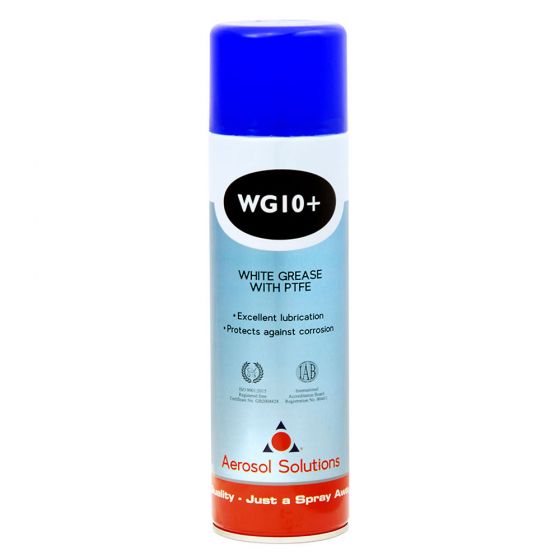 Aerosol Solutions WG10+ White Grease With PTFE Aerosol 500ml