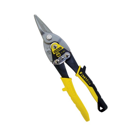 Stanley 2-14-563 Yellow Aviation Snips Straight Cut 250mm