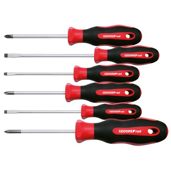 Gedore Red 6Pc Screwdriver Set Ph + Sl