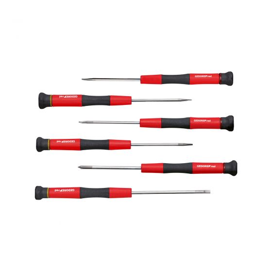 Gedore Red 6Pc Precision Screwdriver Set Pz + Sl