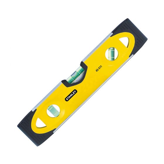 Stanley 0-43-511 Shockproof Magnetic Base Torpedo Level 23cm / 230mm