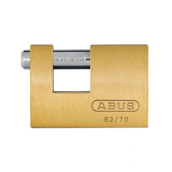Abus 82/70 Brass Shutter Monoblock Padlock 70mm