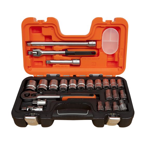 Bahco S240 Socket Set 1/2" Drive With 24 Pieces
