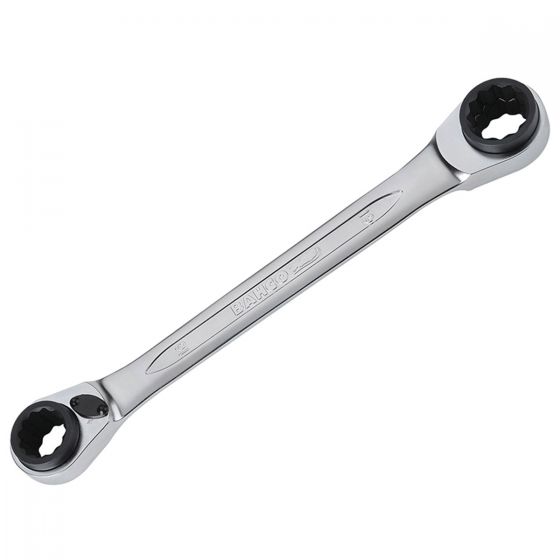 Bahco S4RM-16-19 Multi Size Reversible Ratchet Spanner 16mm, 17mm, 18mm and 19mm