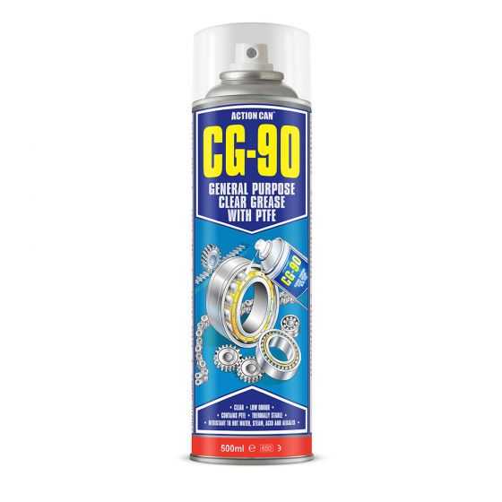 Action Can CG-90 Gen Purpose Clear Grease With PTFE 500ml