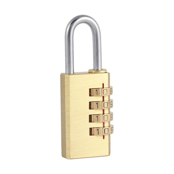 Veto 30mm Brass Combination Padlock 4 Digits