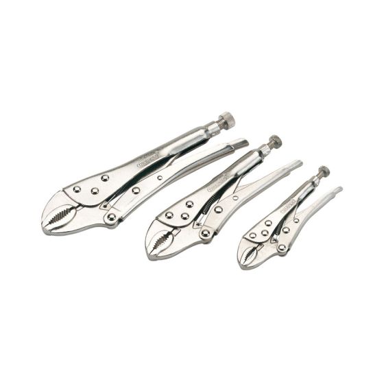 DRAPER 3PC CURVED SELF GRIP PLIERS SET