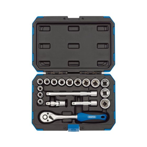 DRAPER 18 PCE 3/8DR SOCKET" SET 16359
