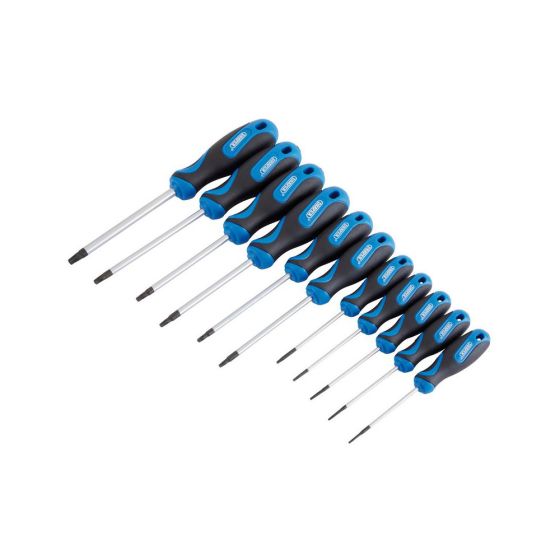 DRAPER TX STAR SECURITY SOFT GRIP SCREWDRIVER SET 11PCE