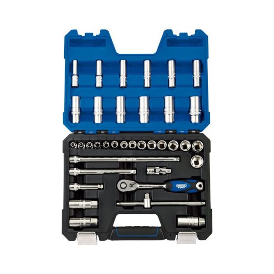 Draper 3/8" Sq Drive Socket Set 36 Piece (PTM APPROVAL)