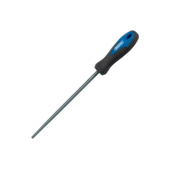 Draper Soft Grip Round File 200mm