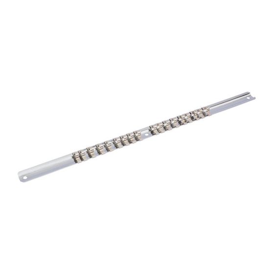 Draper 1/4" Square Drive Socket Rail With Clips