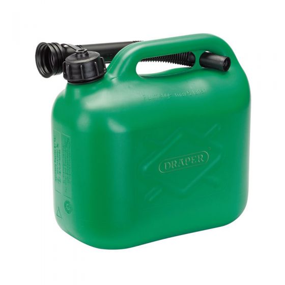 DRAPER PLASTIC FUEL CAN 5LTR GREEN