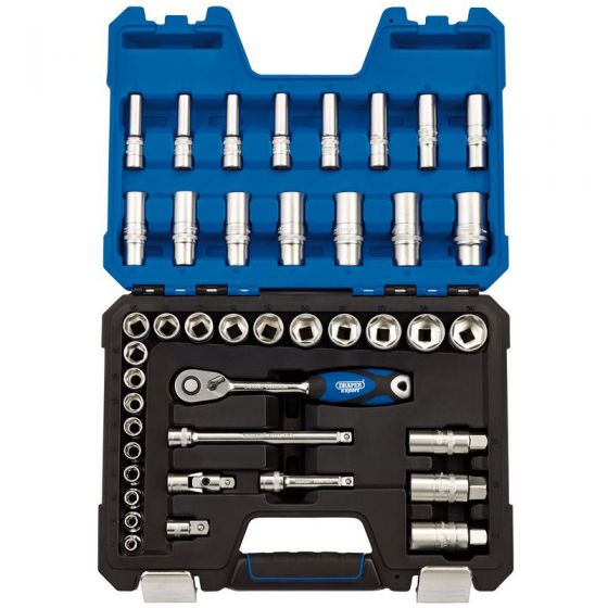 DRAPER 3/8" SQ DR SOCKET SET 42PC