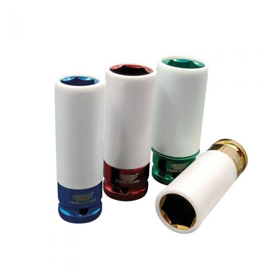 DRAPER 4PC WHEEL NUT SOCKET SET