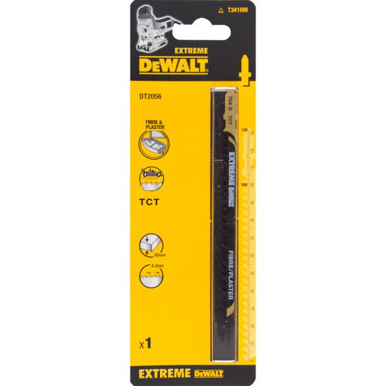 Dewalt DT2056-QZ 1 x T341HM Extreme Jigsaw Blade for Fibre and Plaster