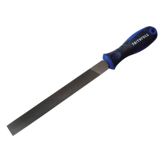 6" FLAT SMOOTH FILE PLASTIC HANDLE