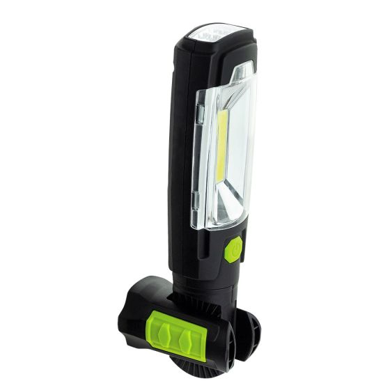 Luceco Rechargeable Led Swivel Torch Usb Power Bank