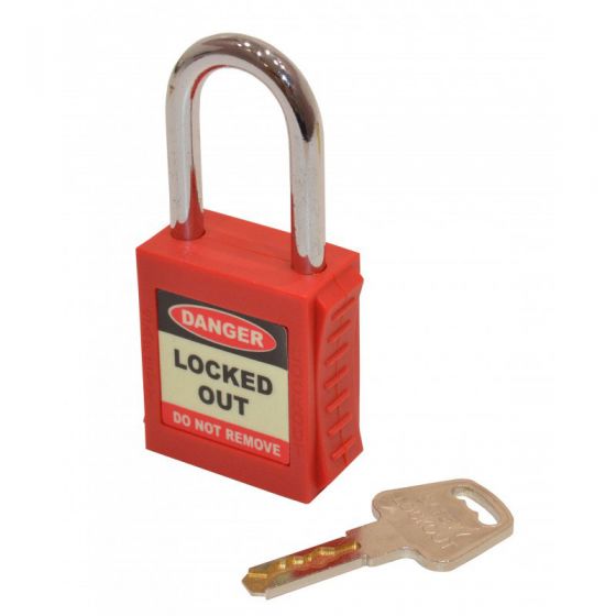Spectrum Red Safety Lockout Padlock