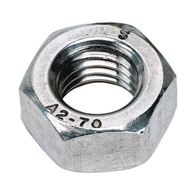 Hexagonal Full Nuts A2 (304) Stainless Steel