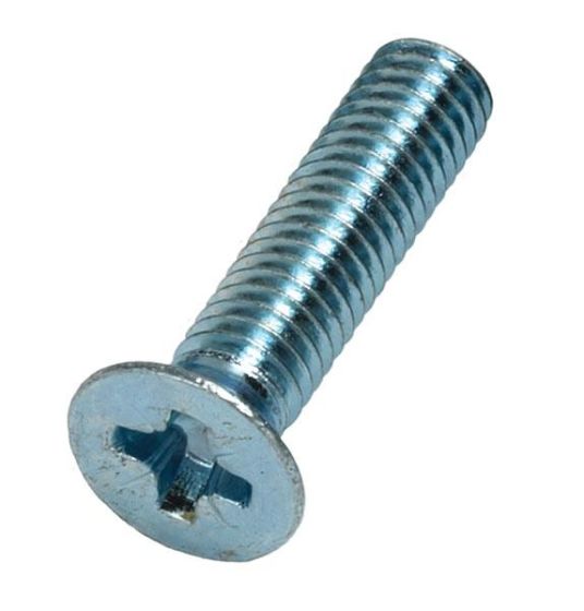 M3 Pozi Drive Countersunk Machine Screws Zinc Plated (Pack of 100)