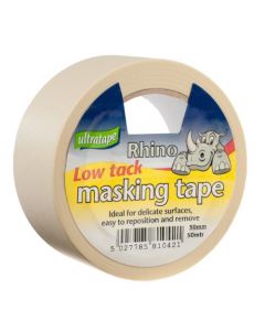 Rhino 50mm x 50m Low Tack Masking Tape