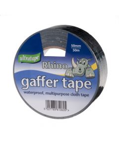 Rhino 50mm x 50m Black Gaffer Tape