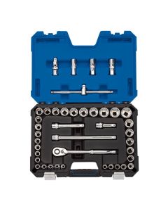 Draper 41Pce 1/2Dr Socket Set" mm/Af