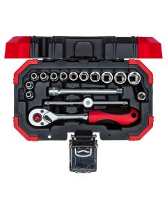 Gedore Red 1/4" Sq Dr 16Pc Socket Set 4-13mm
