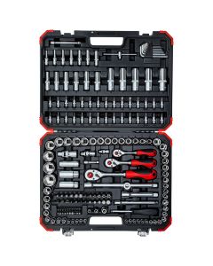 Gedore Red 1/4", 3/8" & 1/2" Sq Dr 172Pc Socket Set