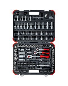 Gedore Red 1/4", 3/8" & 1/2" Sq Dr 172Pc Socket Set