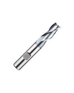 Europa HSSCo8 3 Flute End Mill Flatted Shank Tialn