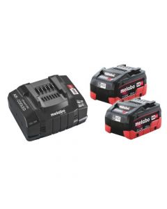 Metabo Basic Set 2 x 18V LiHD 5.5Ah Batteries, ASC 55 Charger + MetaLoc