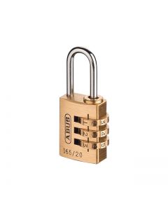 Abus 165/20mm Combination Padlock Brass 3 Digit