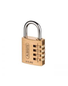 Abus 165/40mm Combination Padlock Brass 4 Digit