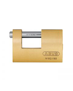 Abus 82/90 Brass Shutter Monoblock Padlock 90mm