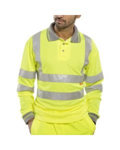 Long Sleeve Polo Shirt Yellow