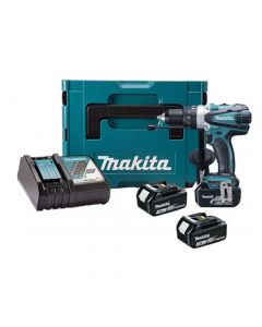 Makita DHP458RF3J 18v Li-Ion Combi Drill with 3 x 3.0Ah Batteries in MAKPAC Case 