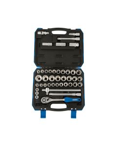 DRAPER 1/2 SQ DR MM/AF SOCKET SET 41PC"