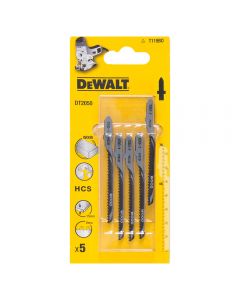 Dewalt DT2050-QZ Pack of 5 T119BO Jigsaw Blades for Wood