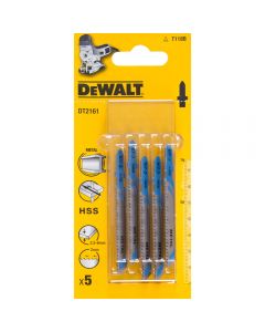 Dewalt DT2161-QZ Pack of 5 T118B Jigsaw Blades for Metal